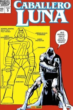 BIBLIOTECA CABALLERO LUNA VOL.05 (17-21 USA) [CARTONE]