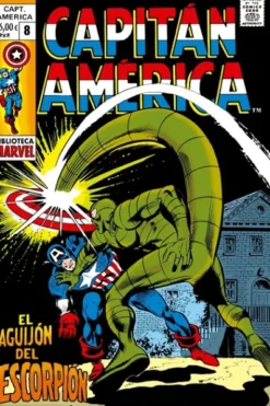 BIBLIOTECA MARVEL: CAPITAN AMERICA Nº08 (1970 / 120-125 USA) [RUSTICA]