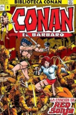 BIBLIOTECA MARVEL: CONAN EL BARBARO Nº05 (1973 / 23-28 USA) [RUSTICA]