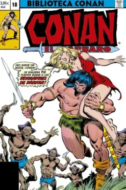 BIBLIOTECA MARVEL: CONAN EL BARBARO Nº18 (1980 / 102-108 USA ) [RUSTICA]