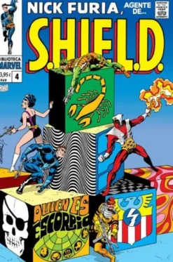 BIBLIOTECA MARVEL: NICK FURIA, AGENTE SHIELD Nº04 (1968 / 164-168 USA) [RUSTICA]