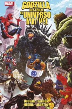 GODZILLA DESTRUYE EL UNIVERSO MARVEL [CARTONE]